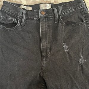 Distressed Black Jeans for Women